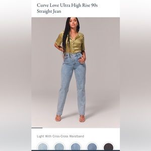 Abercrombie & Fitch, Curve Love, “The 90s straight” Jean